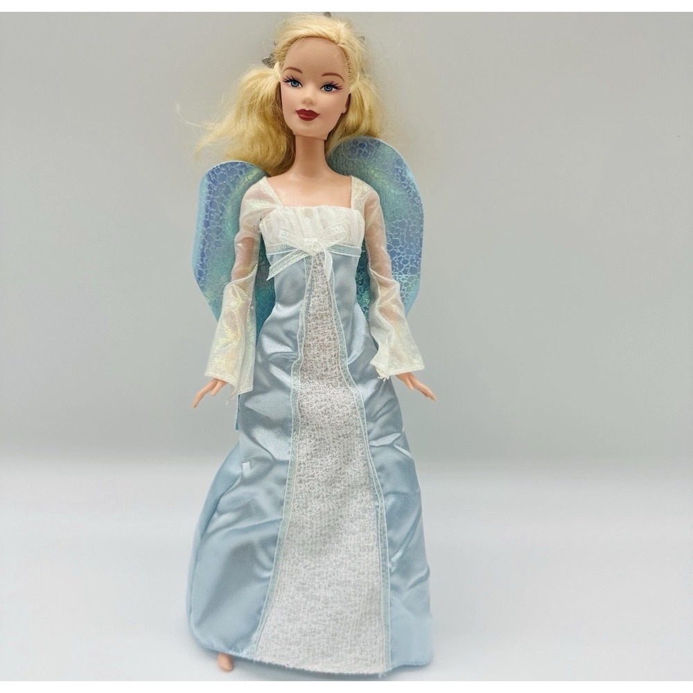 2006 Holiday Angel Barbie J0590 Mattel Blonde Doll Original Dress Wings